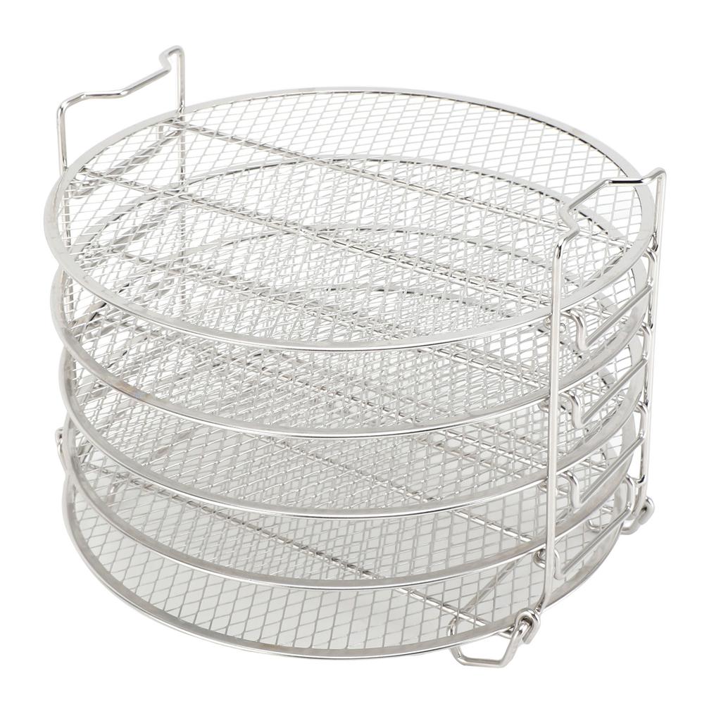 5patrovný stojan na dehydrátor vhodný pro Foodi 6,5qt 8qt stohovatelný nerezový rošt na dehydrátor