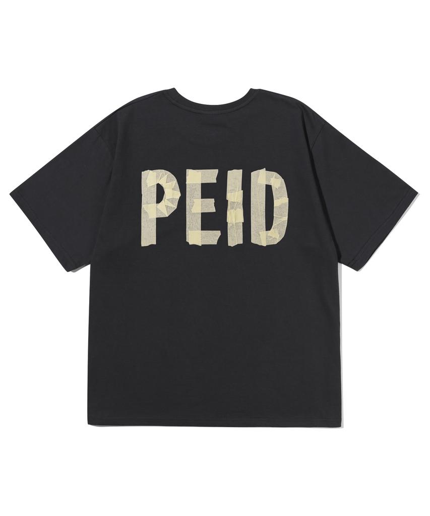 Peideu Pd Tape Short Sleeve T-Shirt Charcoal
