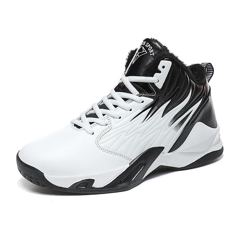 New autumn and winter large size basketball shoes, shoes cement floor actual combat casual cotton sneakers non-slip running shoes