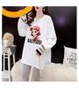 2026 New Style Women's Plus Velvet Long-Sleeve Mid-Length Hip-Covering T-shirt for Autumn/Winter