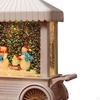 Christmas Musical Snow Globe Decoration Music Box Snowman Glittering for Table Centerpiece