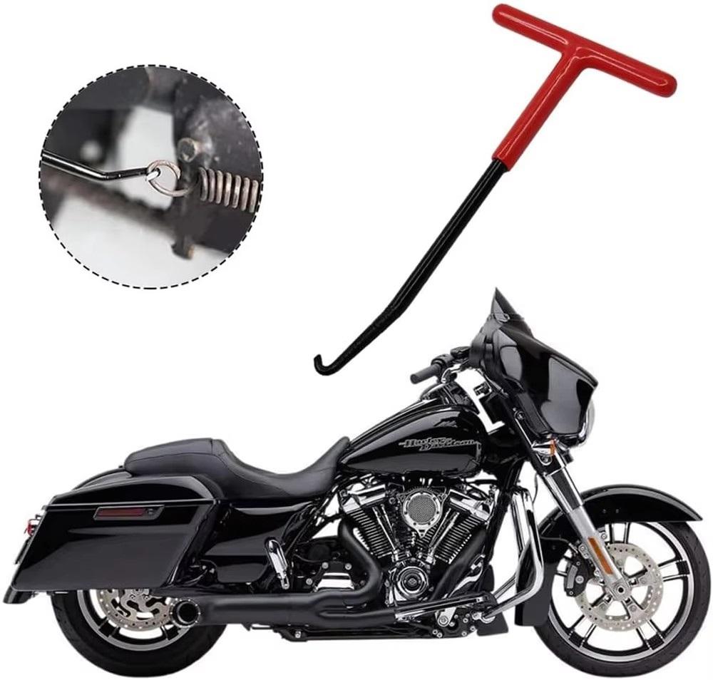 Exhaust Pipe Spring Hook, Exhaust Spring Puller Tool, Motorcycle Exhaust Pipe Spring Hook Handy Removal Tool Professional Repair