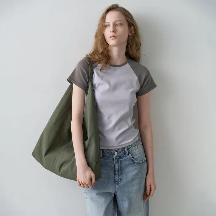 Cotton Scone Big Bag_khaki