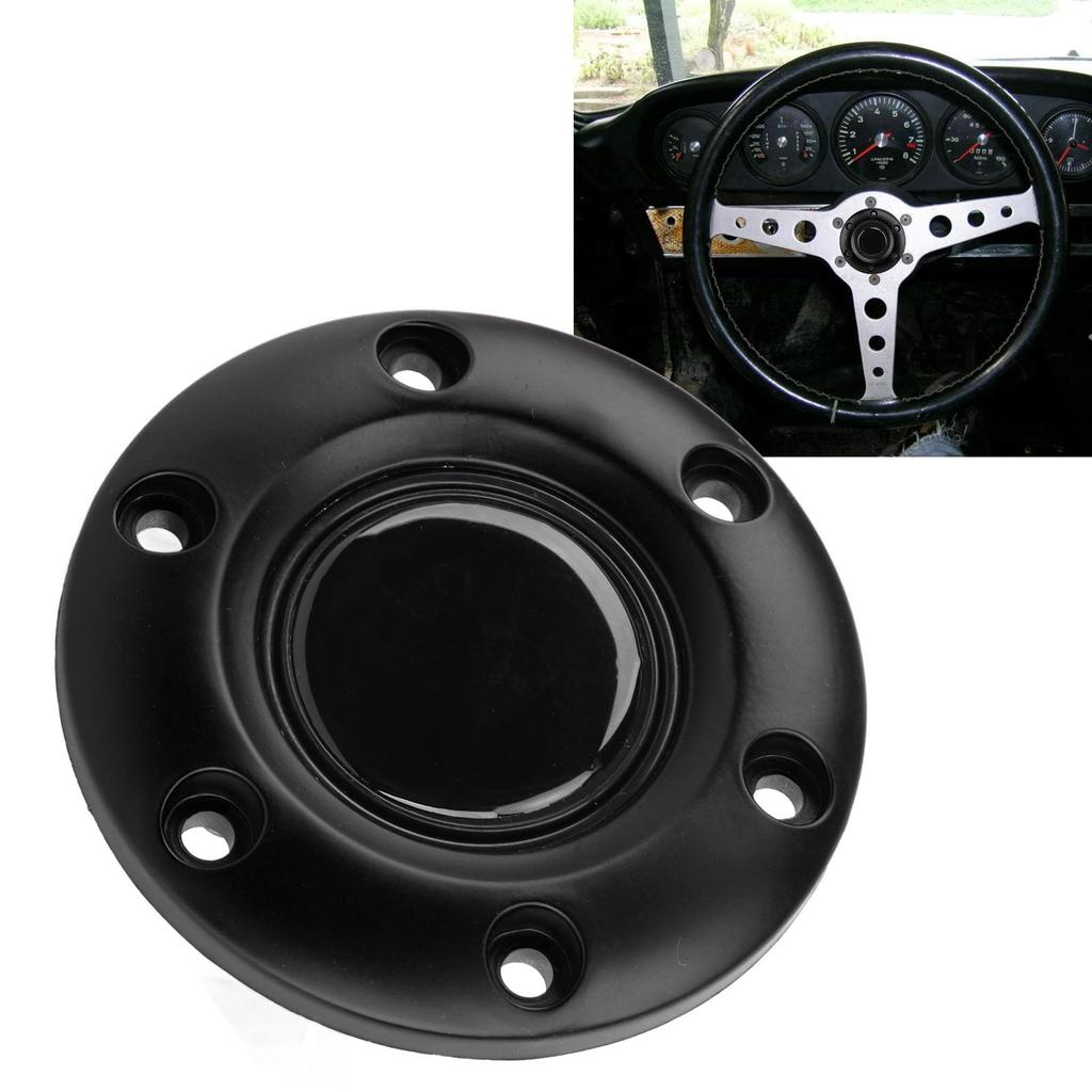 Steering Wheel Center Cap, 6 Volt Car Steering Wheel Horn Button Cover, Snap-in ABS