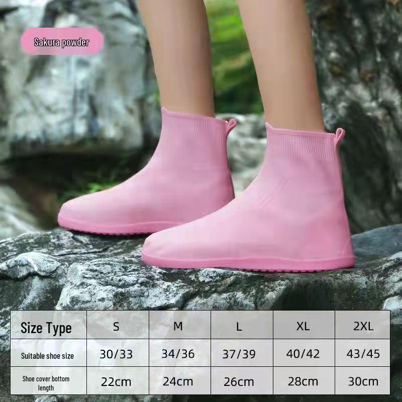Couvre-chaussures antidérapants imperméables en silicone: Inodore, Durable, Facile à mettre/enlever