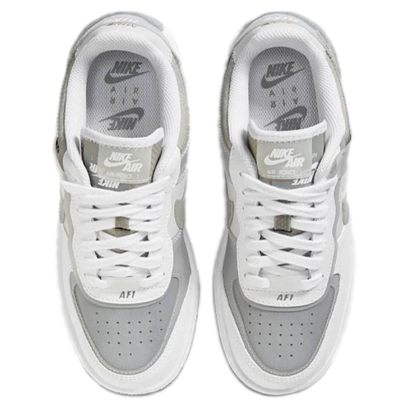 Nike Air Force 1 Low Shadow White Grey Women's Sneakers CK6561-100