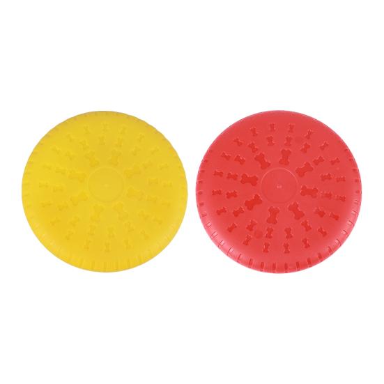 Flying Disc Toy for Dogs Easy To Hold And Throw Ergonomic Bite Resistant Soft TPR Flying Disc for Water And Land Use Colorful Outdoor Dog Training Toy