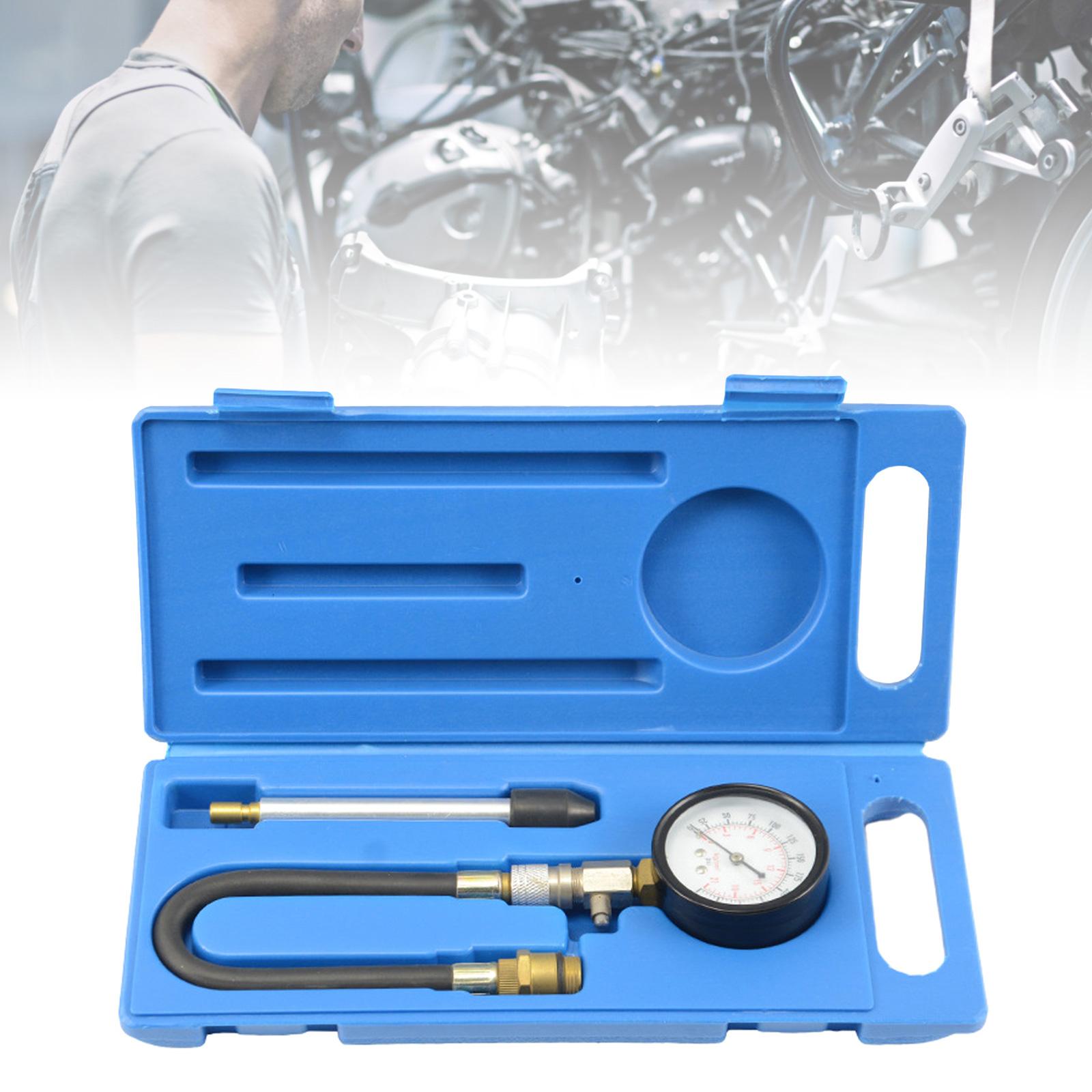 

Набір вимірювачів компресії, тестер компресії, тестер компресії автомобільного двигуна з гнучким шлангом, адаптером M14 M18