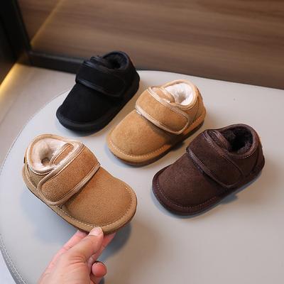 Child Boots Winter Child Warm Boot Fashiona Men's Women's Flat Bottom Velvet Comforta Versatile Girl Cotton Boots