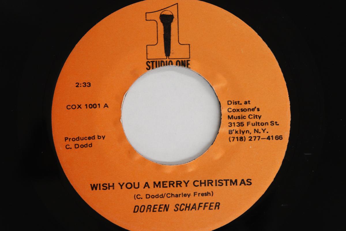 

7inch Record DOREEN SCHAFFER - Wish You A Merry Christmas COX1001 STUDIO ONE US Reggae, Ska & Dub Used