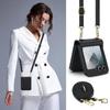 Samsung Flip6/7 Leather Crossbody Phone Case with Card Slot & Tempered Film Protection