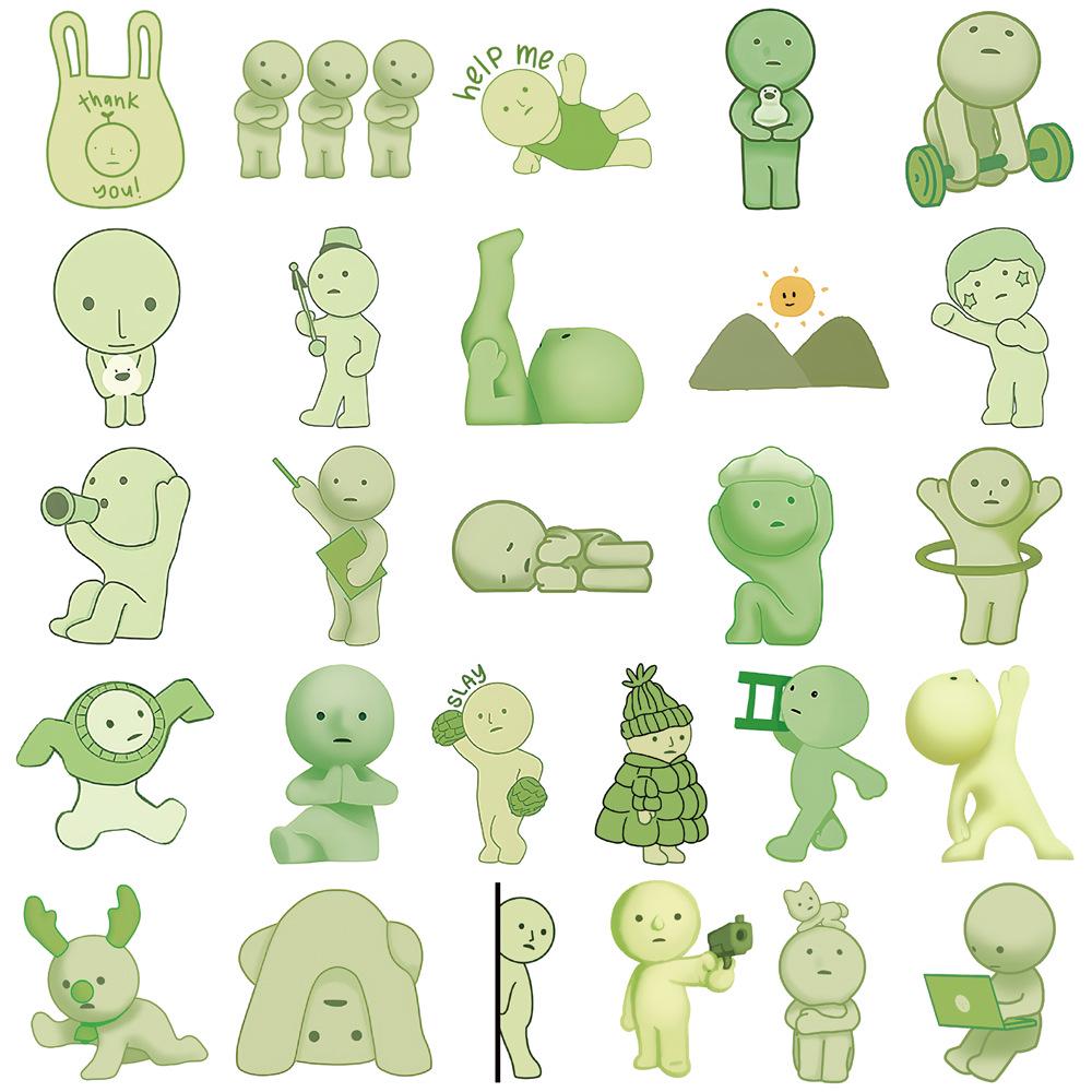 50-Piece SMISKI Creative Stickers Set for Journals and DIY Phone Cases