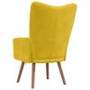 Vidaxl Armchair, Mustard Yellow, Upholstered In Velvet