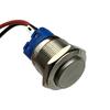 Metal Push Button Switch with Wire: Self-Reset, Momentary, High Head, 8/12/16/19mm, 2-Pin