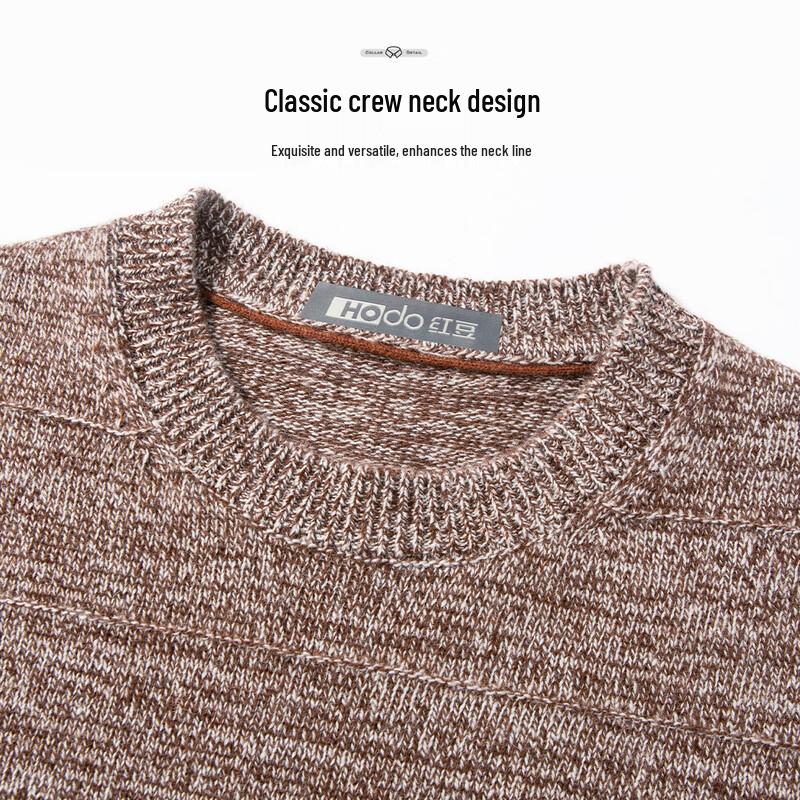 Hodo Men's Heavyweight Wool Blend Pullover Sweater