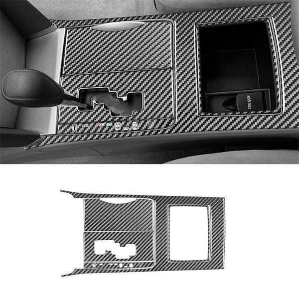 Panneau de levier de vitesses en fibre de carbone pour Toyota Camry, motif fibre de carbone
