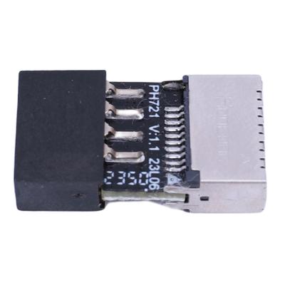 Placa Extensora USB 2.0 de 9 Pinos com Soquete TYPE-C Plug & Play Placa Extensora de Cabeçalho USB2.0 TYPE-E para OS/Windows Linux