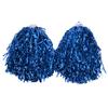 2PCS Cheer ing Pom Poms with Hard Handle Handheld Party Shakers for Dance School Sports Games Team Spirit Cheer Blue