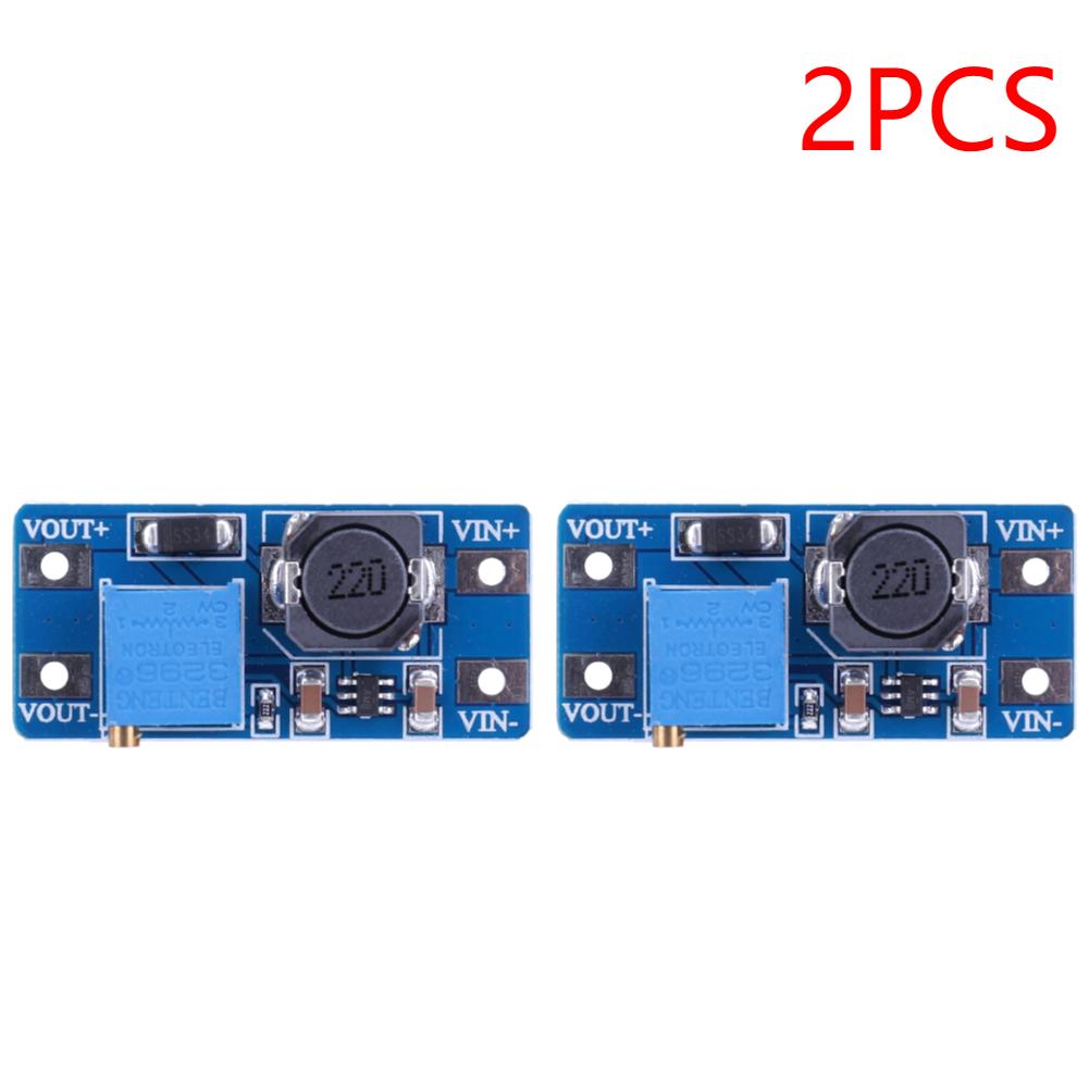 1-10pcs MT3608 Adjustable Boost Module DC-DC Step Up Converter Module 2A Max 2V-24V To 5V 9V 12V 28V Booster Power Supply Board