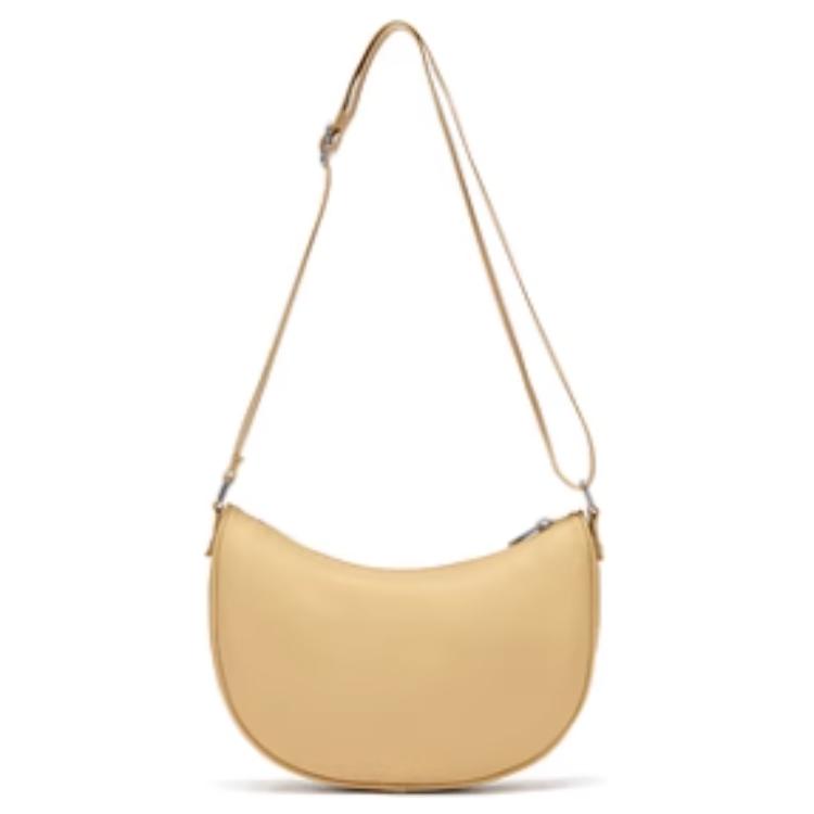 Lacoste Adjustable Shoulder Strap Fabric Crossbody Bag Women bags Khaki NF4176SG-M01