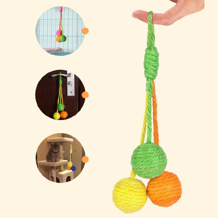 Cats Sisal Rope Natural Sisal Sphere for Mental Stimulation and Physical Activity