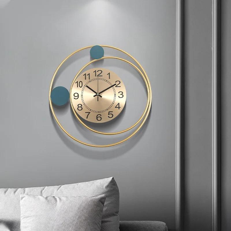 Silent Modern Minimalist European Style Wall Clock 42X42cm Fashion Wall Decor For Home Living Room Bedroom