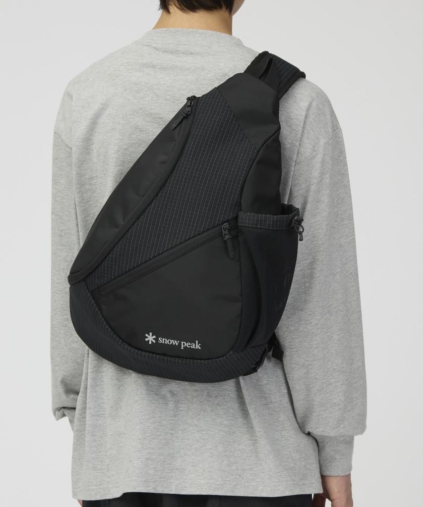 Snow Peak Grid Sling Bag (Black)