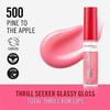 Gloss - RIMMEL - Thrillseeker Glossy Gloss 500 - Brillance vitreuse - Hydratation - Acide hyaluronique