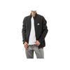 Adidas Solid Color Brand Logo Stand Collar Jacket Men Jacket Black HY0974