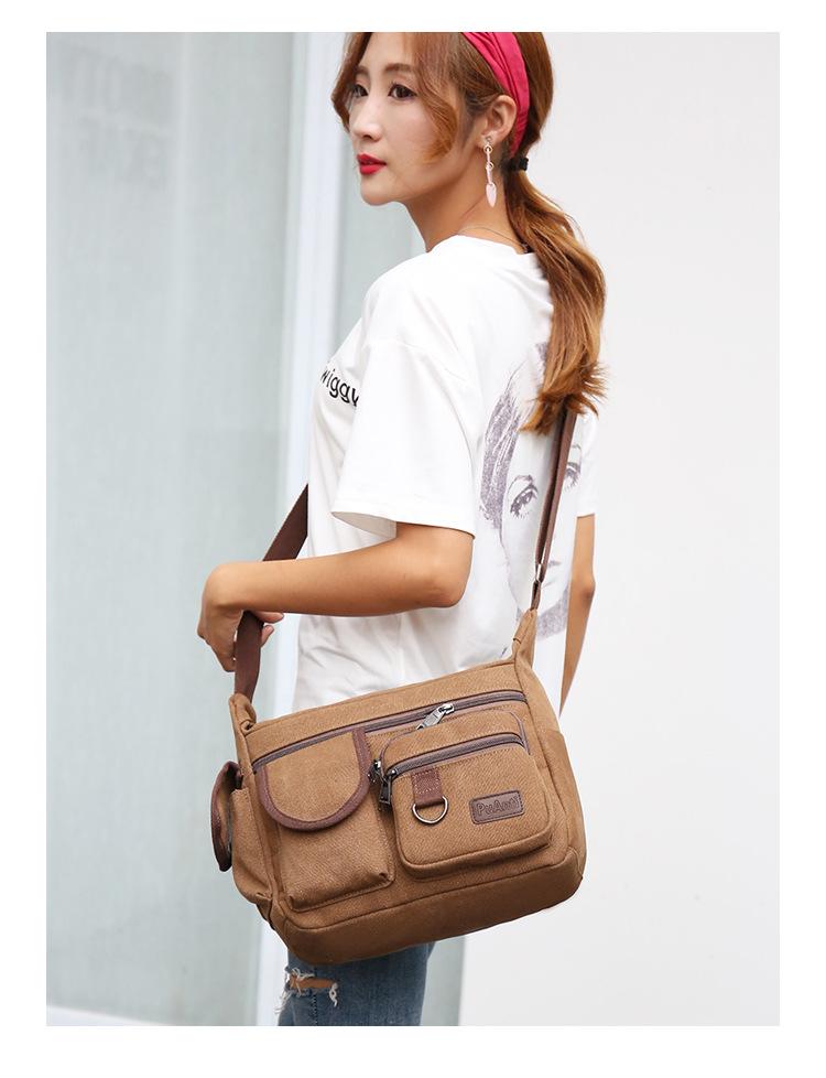Men's Canvas Crossbody & Shoulder Bag - Spring Casual Sports Trend