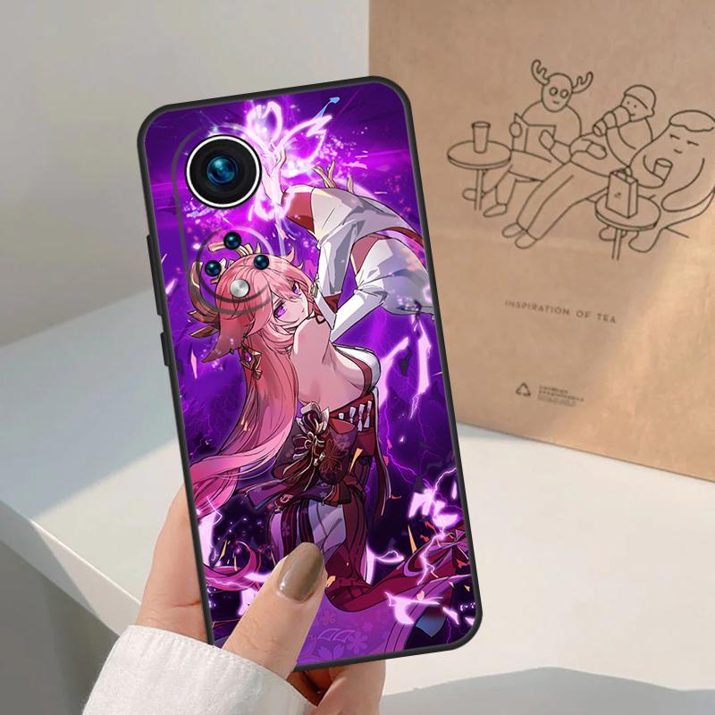 Yae Miko Genshin Impact For Honor Magic 8 7 6 5 Pro Case For Honor X9d X9c X9b X9a X8c X8b Win 200 400 50 70 90 Lite
