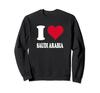 Red Heart I Love Saudi Arabia Sweatshirt