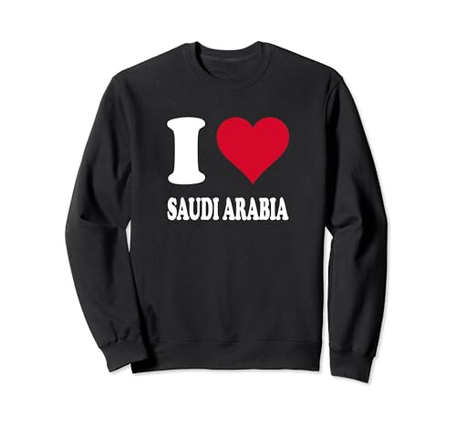 Red Heart I Love Saudi Arabia Sweatshirt