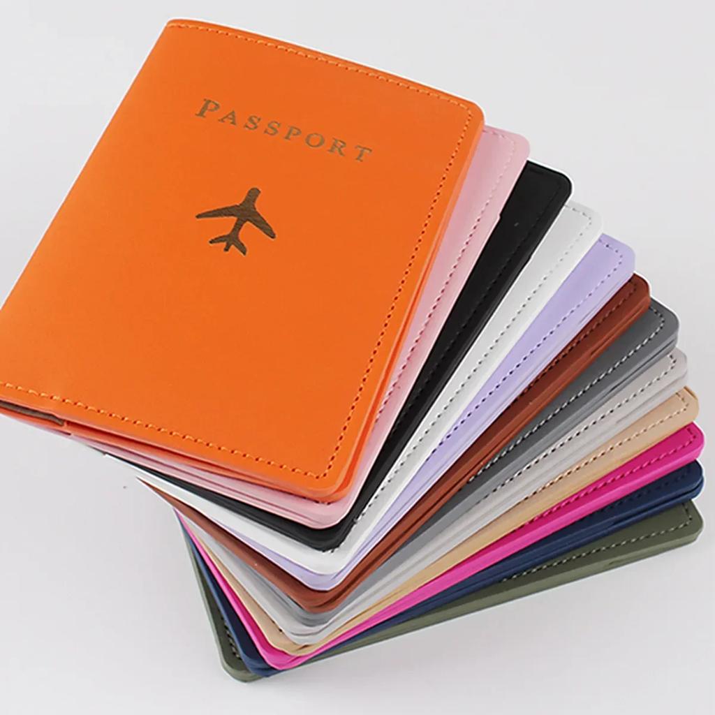 Fashion New Travel Passport Cover Women Men Passport Credit Card Holder Case PU Leather Business Card Passport Wallet