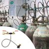Multifunction CO2 Bottle Refilling Tool with Pressure Gauges & 24inch Hose High Efficiency CO2 Tanks Filling Valves for CGA320