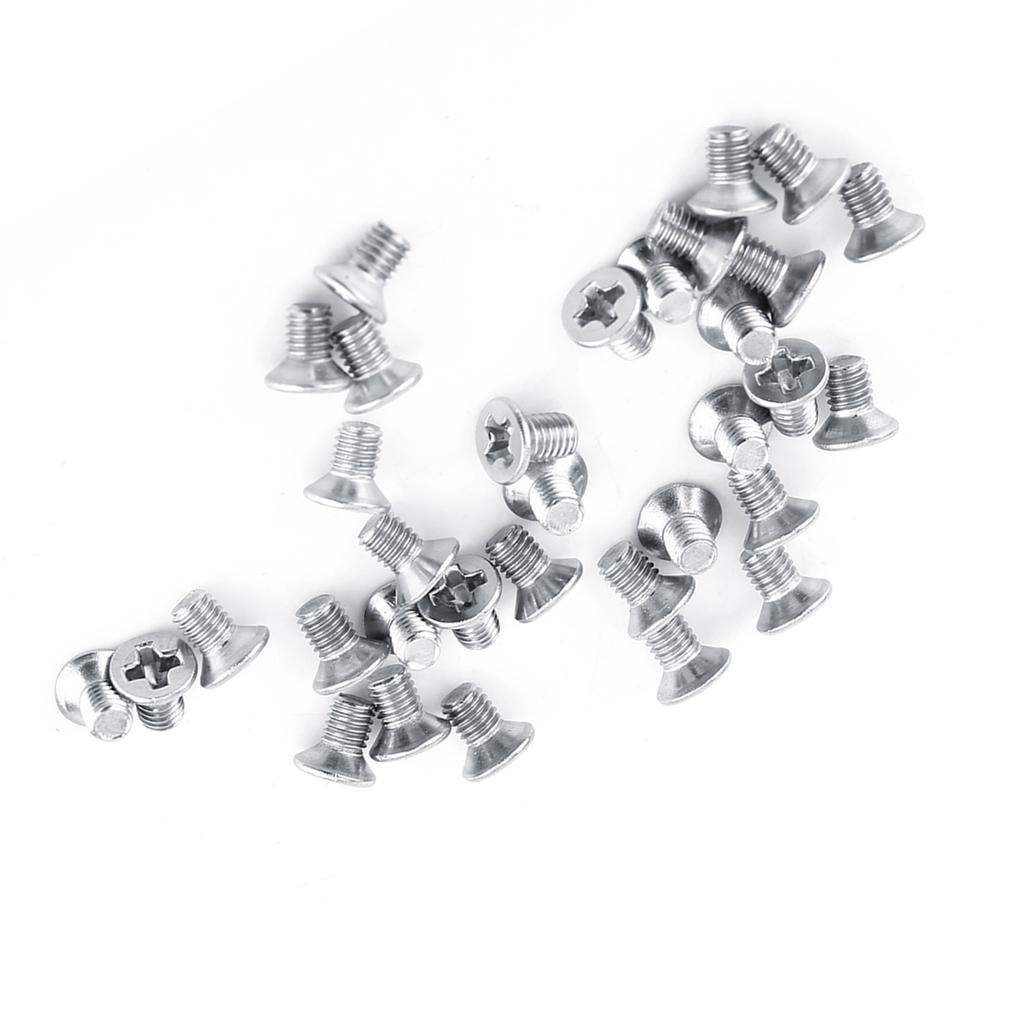 100pcs Bag Flat Head SS304 Machine Countersunk Screw Fastener Repair Tool Accessory M3*4