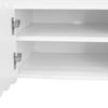 Modern white TV cabinet, TV stand, low TV stand. Unique design. 175 x 38 x 37 cm (L x W x H)
