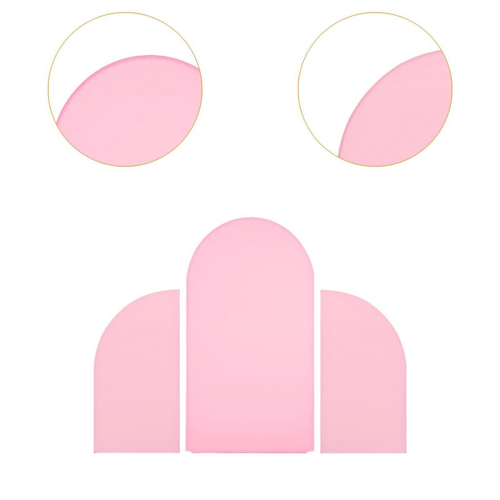 3x Arch Backdrop Covers Ceremony Baby Shower Arch Frame Backdrop Covers