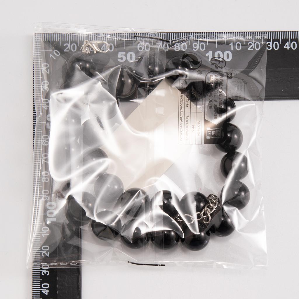 Exaggerated Colourful Acrylic Beaded Necklace Women Fashion Geometric Round Beads Necklace Collar Bone Chain