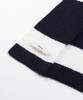 Tobaseu Wool Stripe Scarf (Brick/Ivory)