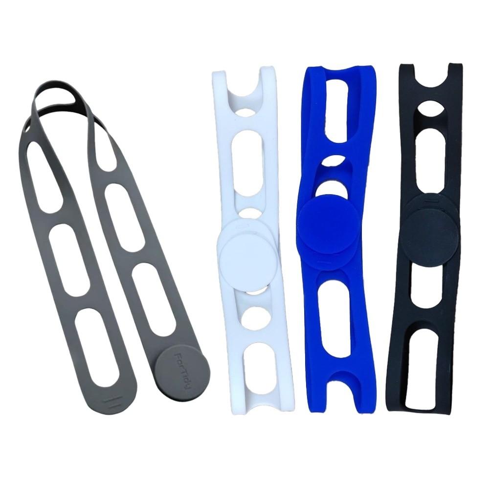3/4pcs Silicone Slow Cooker Latch Strap Secure Hold Multi-Use Self-Lock Pot Lid Tie Adjustable Elastic Bundling Strap