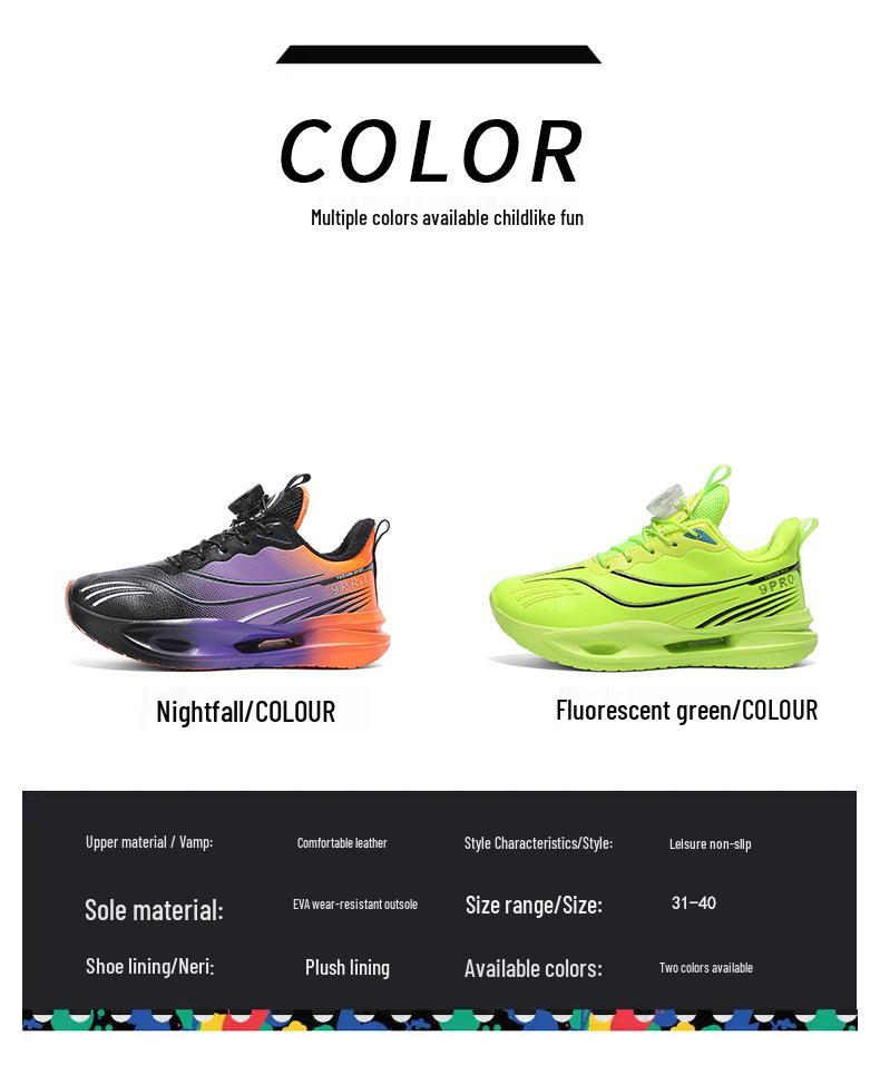 Boys' 2025 Winter Sports Running Leather Shoes - Warm, Velvet-Lined, Thickened for Comfort