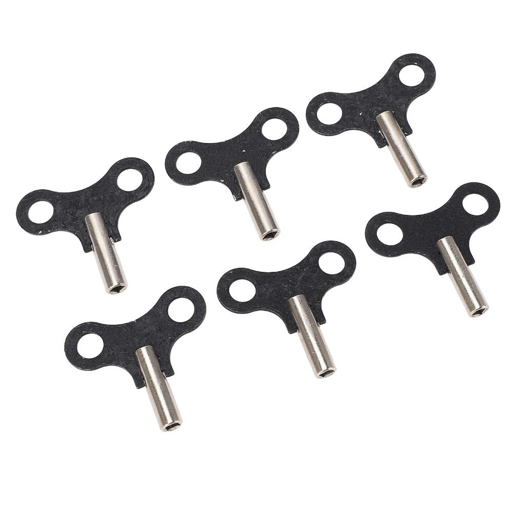 6 STuks Duurzame Stalen Constructie Klokwerk Sleutels 52x50mm Maat Ophangontwerp Klok Opwindsleutel Opwindsleutel Vloerklokken
