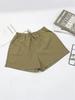 Women's Plus Size Cotton & Linen Casual Wide-Leg Shorts - Summer Home & Beach Hot Pants