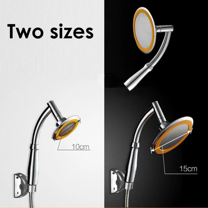 4 Inch Adjustable 2 Mode ABS Bathroom Shower Head Ultra-Thin Large Rainfall Shower Head High Pressure Hand Held Shower Head