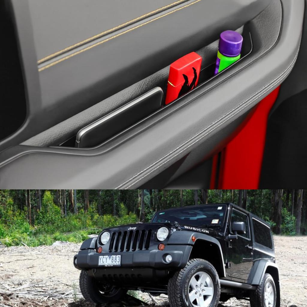 RefinedBase Jeep Wrangler Glove Box Interior Storage Pocket Small Item Compartment JL JT 4XE 2024 2025