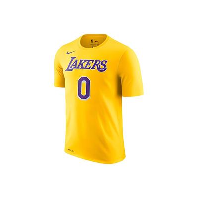 Nike NBA Kuzma Lakers Player Edition Jersey Number T-Shirt Men Tops Yellow AR4888-736