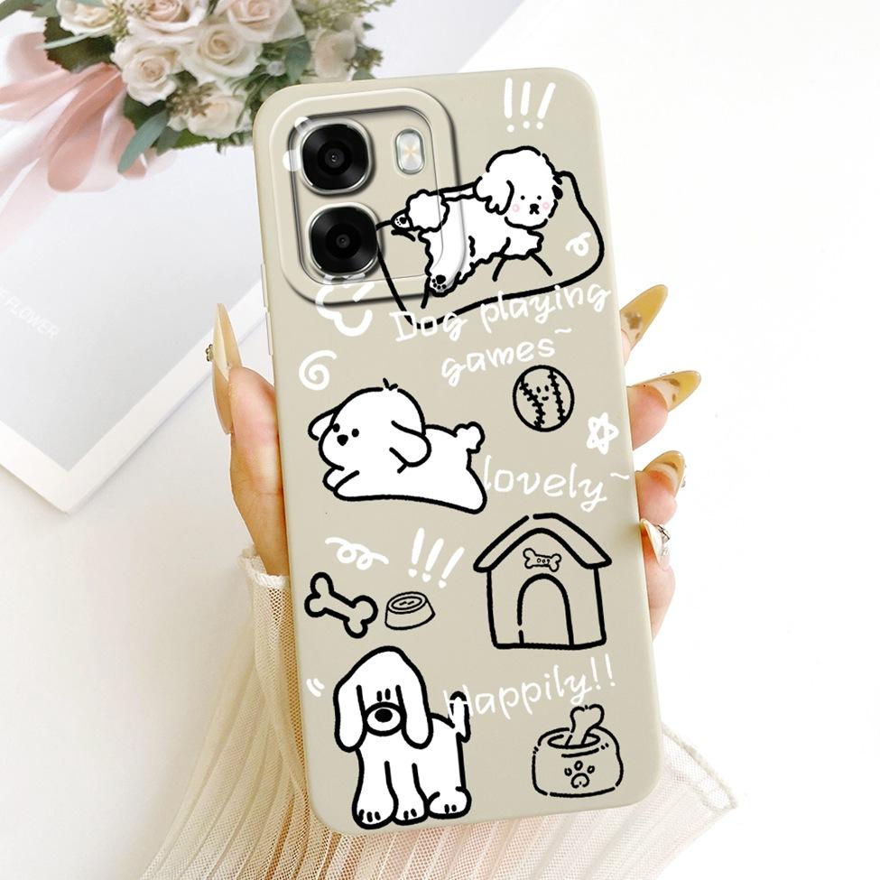 For Oppo A6 4G CPH2817 Casing For Oppo A6 5G Cover Luxury Fashion Cute Funny Painted Silicone Case For Oppo A6 CPH2831 PLT120