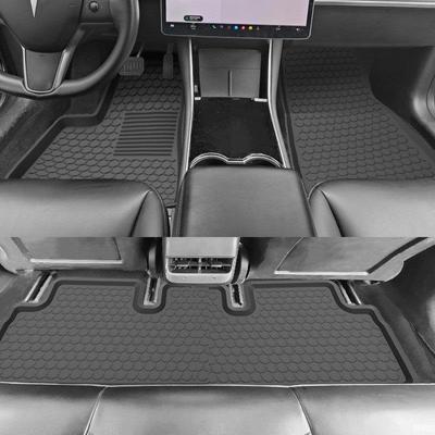 Tesla Model Y Car & Trunk Silicone Mats - Front & Rear, Custom Fit Accessories