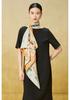 Mulberry Silk Double-Sided Printed 90cm Square Scarf - Premium Twill Silk Neck Scarf - Mid-Autumn Festival Custom Gift
